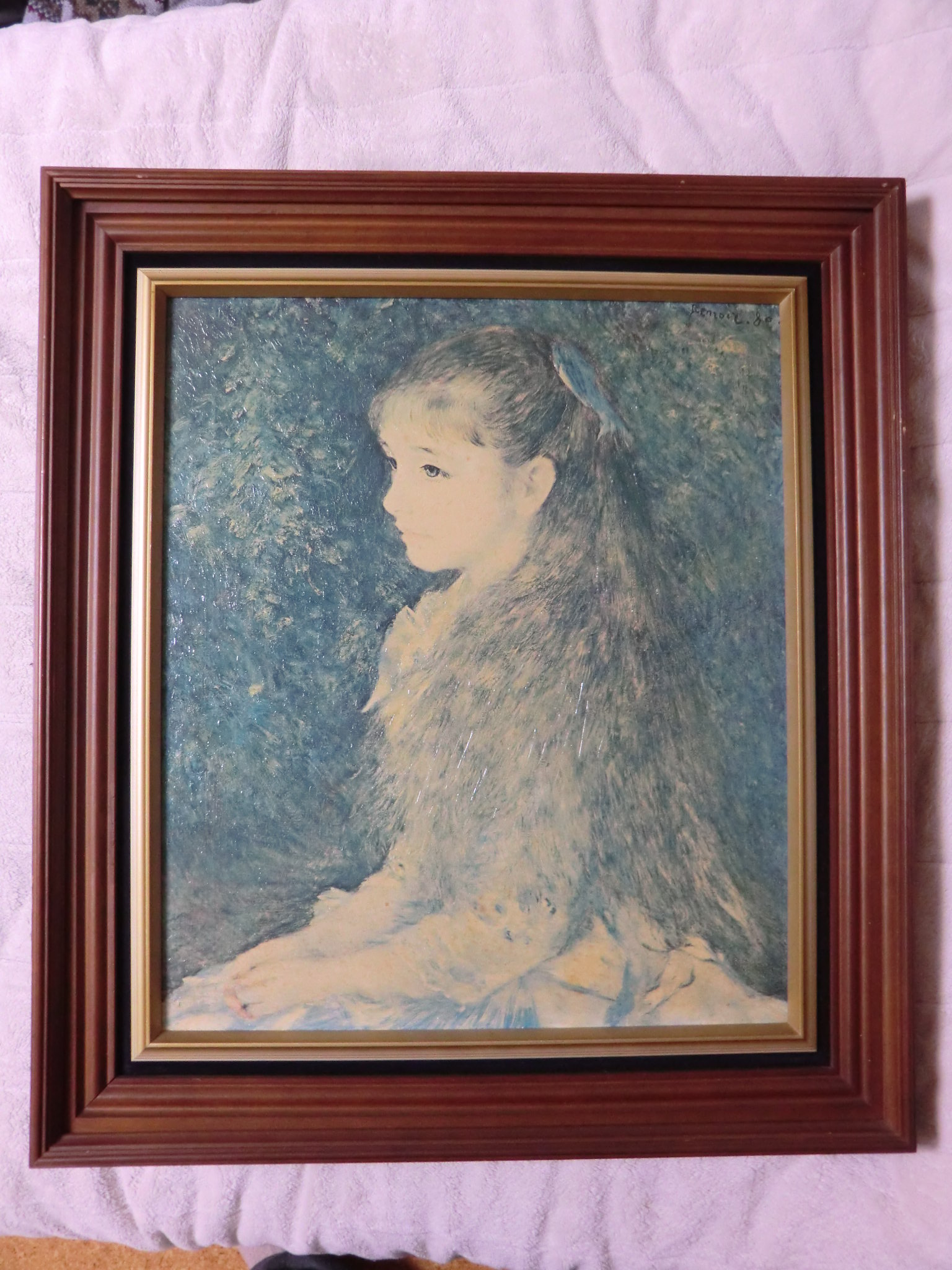 ルノワール 「イレーヌ・カーン・ダンヴェール嬢の肖像」加工画 